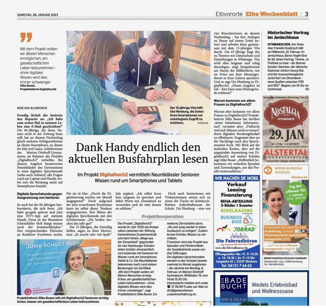 Projekt Digitalhoch2 Projekt Digitalhoch2